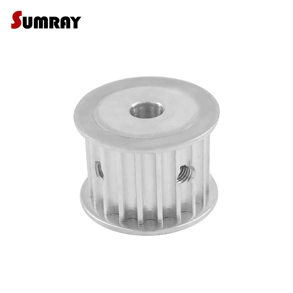 HTD5M 20T Transmission Pulley 6/8/10/12/14/17/19/20mm Inner Bore 16/21mm Width Toothed Pulley Wheel for Laser Machine