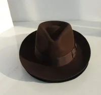 Sombrero Fedora de lana, sombreros de fieltro Unisex, sombreros Trilby de moda para adultos, sombreros populares, sombreros Fedora Trilby de lana, gorra para hombre B-8130