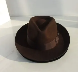 Wełniany kapelusz Fedora unisex filcowe kapelusze fedoras moda dla dorosłych kapelusze Trilby popularne nakrycia głowy wełniane kapelusze Fedora Trilby czapka męska B-8130