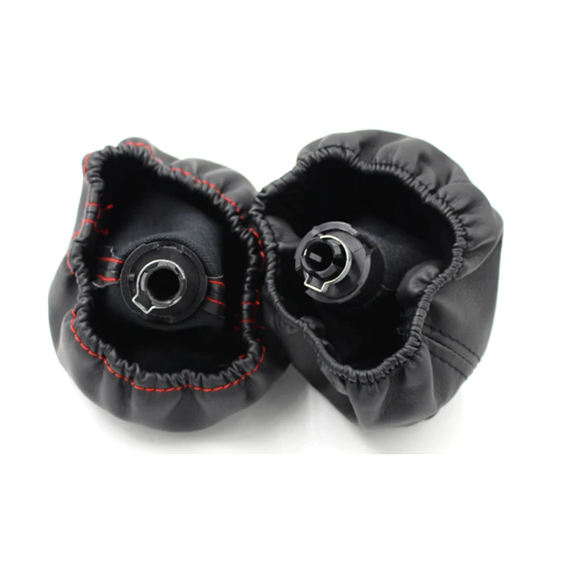 5 and 6 Speed Car Gear Lever Stick Shift Knob With PU Leather Boot Red Line for Volkswagen Golf 3 MK3 LUPO POLO Short type 12mm