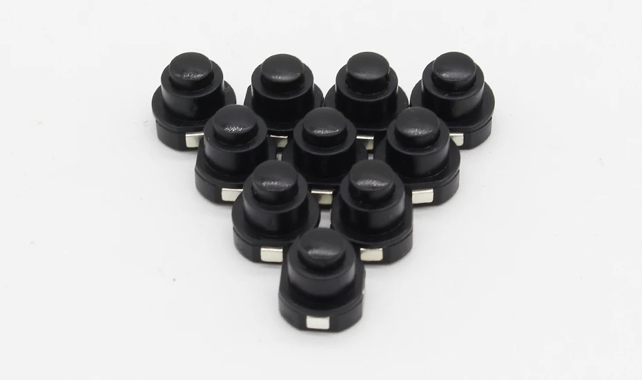 押しボタンスイッチ 黒 DS410-K ミヤマ電器製｜電子部品・半導体通販のマルツ 10個パック 丸型プッシュボタンスイッチ ブラック DC 30V 1A 10mm x 10mm