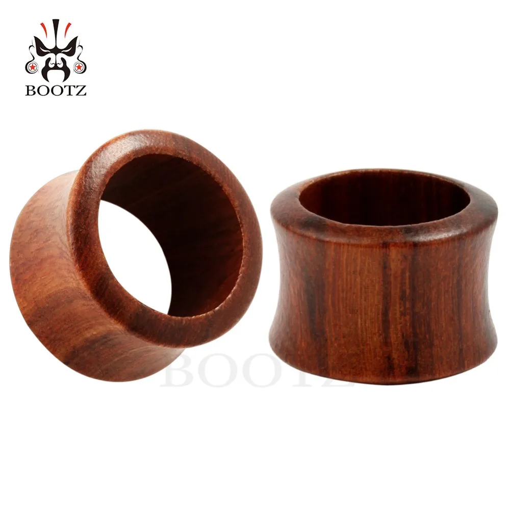 KUBOOZ 2 PCS Drewniane zatyczki do uszu Tunele Nosze Piercing Moda Biżuteria do ciała Ekspandery Mierniki Kolczyki Prezent 8mm do 25mm Kobiety Mężczyźni