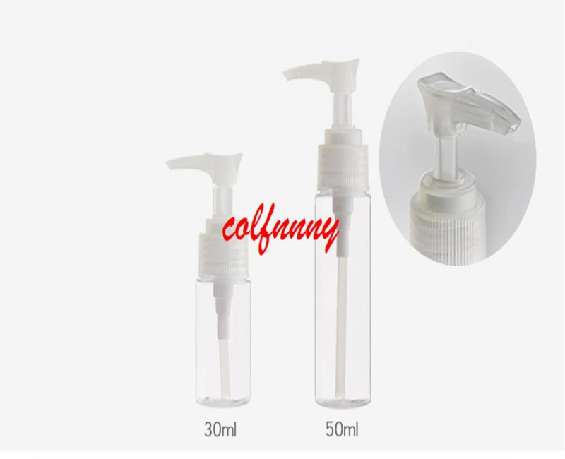 

300pcs/lot 30ml 50ml Travel Portable Mini Refillable Perfume Dispensers Press Bottle Scent Pump Lotion Vials Empty Bottles