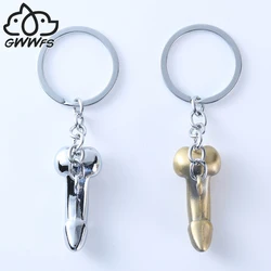 Sexy Male Penis Pendant Key Chains For Men Women Metal Alloy Fashion Genitals Bag Charm Car Keychain Key Ring