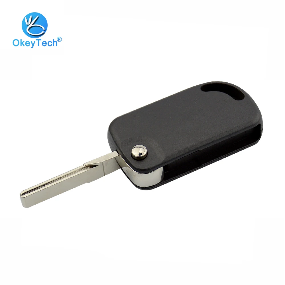 OkeyTech for VW Key Shell Replacement Auto Car Key Cover Case Holder Uncut Blank Blade Remote Keys No Button for Volkswagen VW