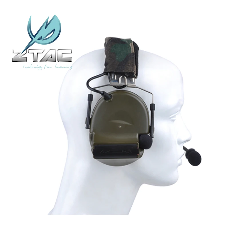 Imagem -03 - Fones de Ouvido Militar Tática para Tiro Headconjunto Softair Arsoft Tático Comtac ii Ipsc z