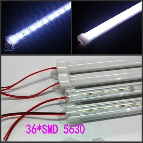 

50sets 50cm 5630 LED Rigid Strip 5730 led Bar Light waterproof DC 12V + U Aluminium profile channel 0.5m Wholesale