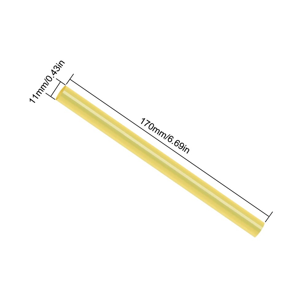 PDR-barras de pegamento de fusión en caliente para pistola de pegamento, barras de reparación de abolladuras sin pintura, color amarillo, 10 unidades