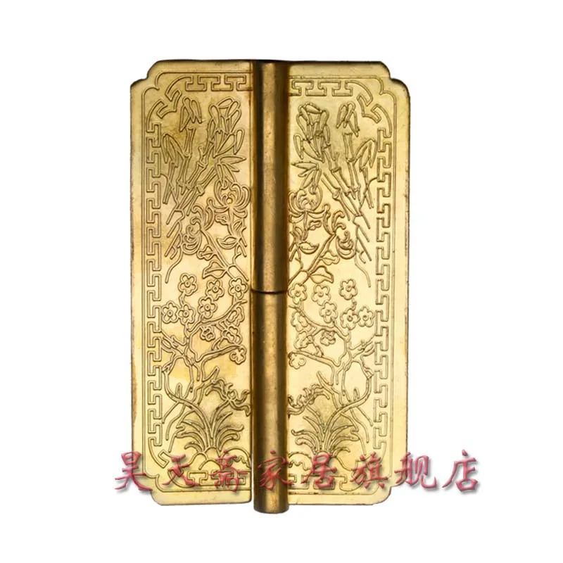 

[Haotian vegetarian] Chinese decoration door hinges antique Ming and Qing copper doors live HTF-046