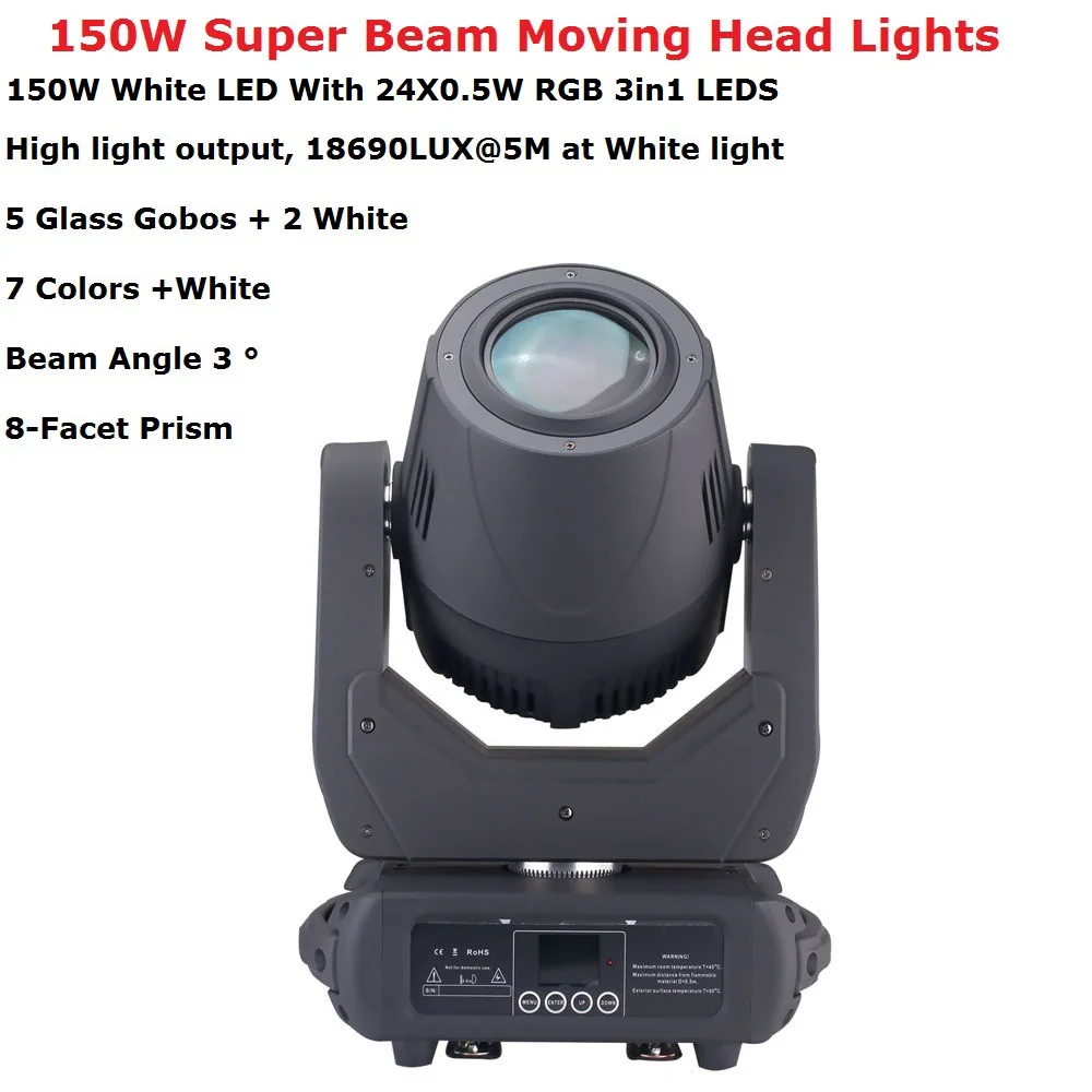 

Hot Sell High Brightness Gobo 150W Moving Heads Super Beam 150W LED Moving Head Wash Light For DJ Stage Party Concert Event Show