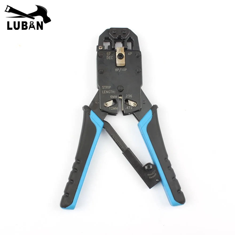 Multifunctional TL-200R ethernet cable modular crimping pliers strippers RJ45 10p10c 8P8C 6P4C 8\