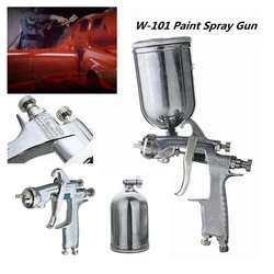 W-101 Spray Gun w101 HVLP Manual Paint Gun Gravity Type 0.8/1.0/1.3/1.5/1.8mm 134G 400ml Car Coating Painting