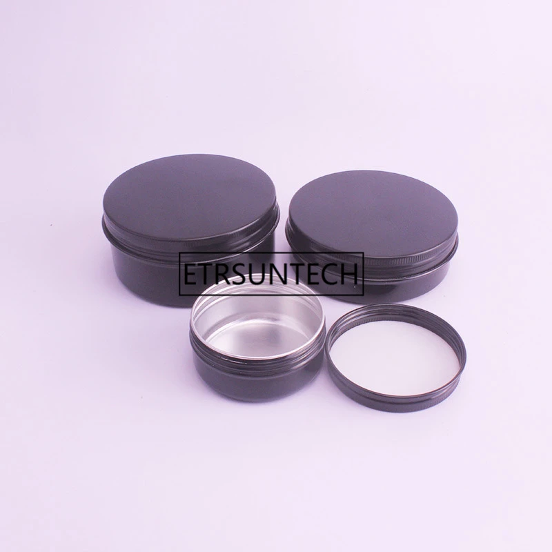 50ml,100ml,150ml Aluminum Cream Jars Tins Metal Cosmetic Jar Cosmetic Packaging Containers Lipstick Pot F1470