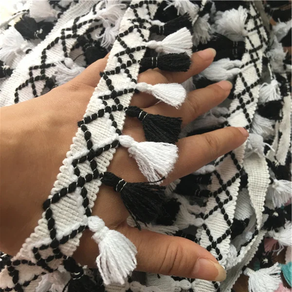 Hot Sale 10 Yards Tassel Lace Dangling Fringe Lace Trims For DIY Sewing Craft Handmade Materials,Children\'s clothing accesory