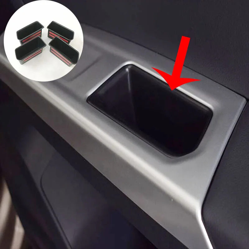 

For Atlas Teramont 2017 2018 ABS Plastic Car Refit Door Storage Box Handrail Box Car Styling Accessory 4pcs