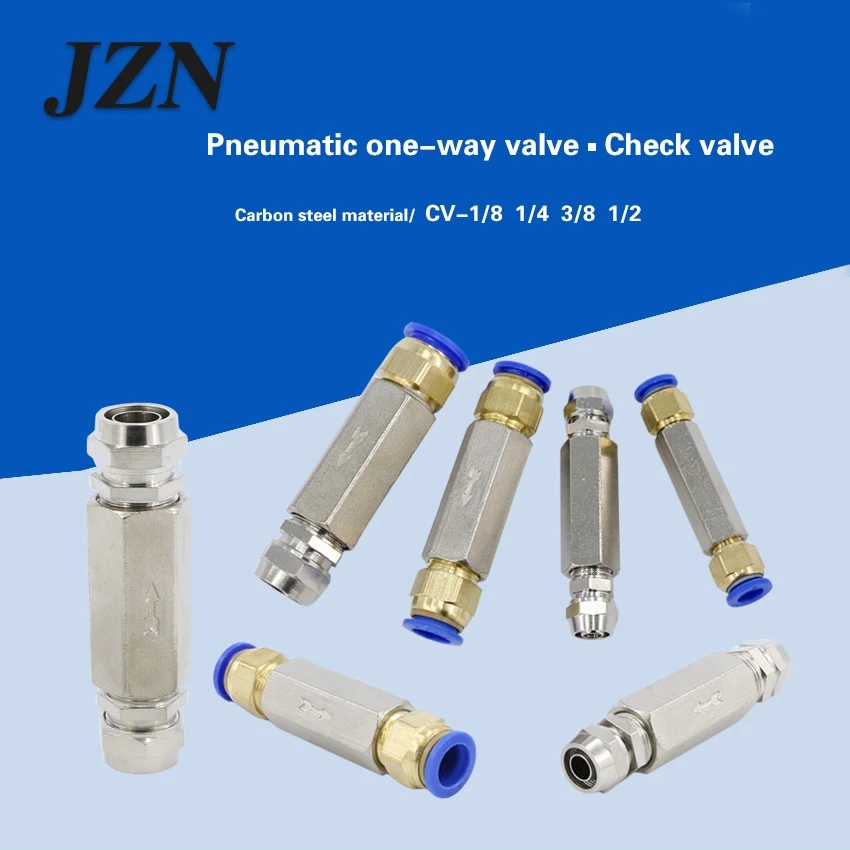 Pneumatic one-way valve air compressor air control valve reverse check  gas single air   joint