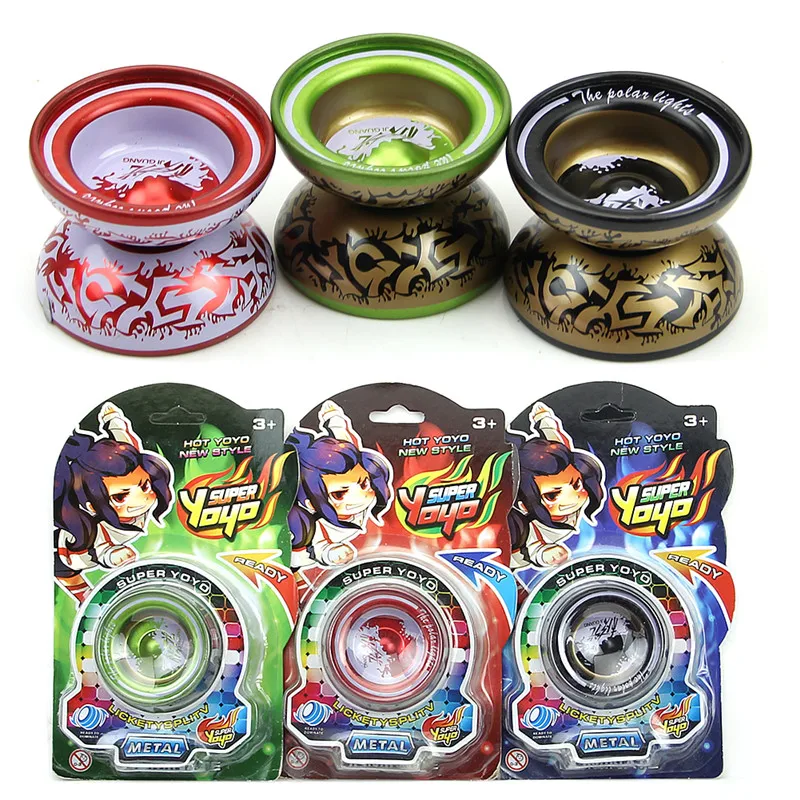 

Children Love Interesting Preety Aluminum Alloy Kids YoYo Ball Bearing String Children Professional Playing Toy