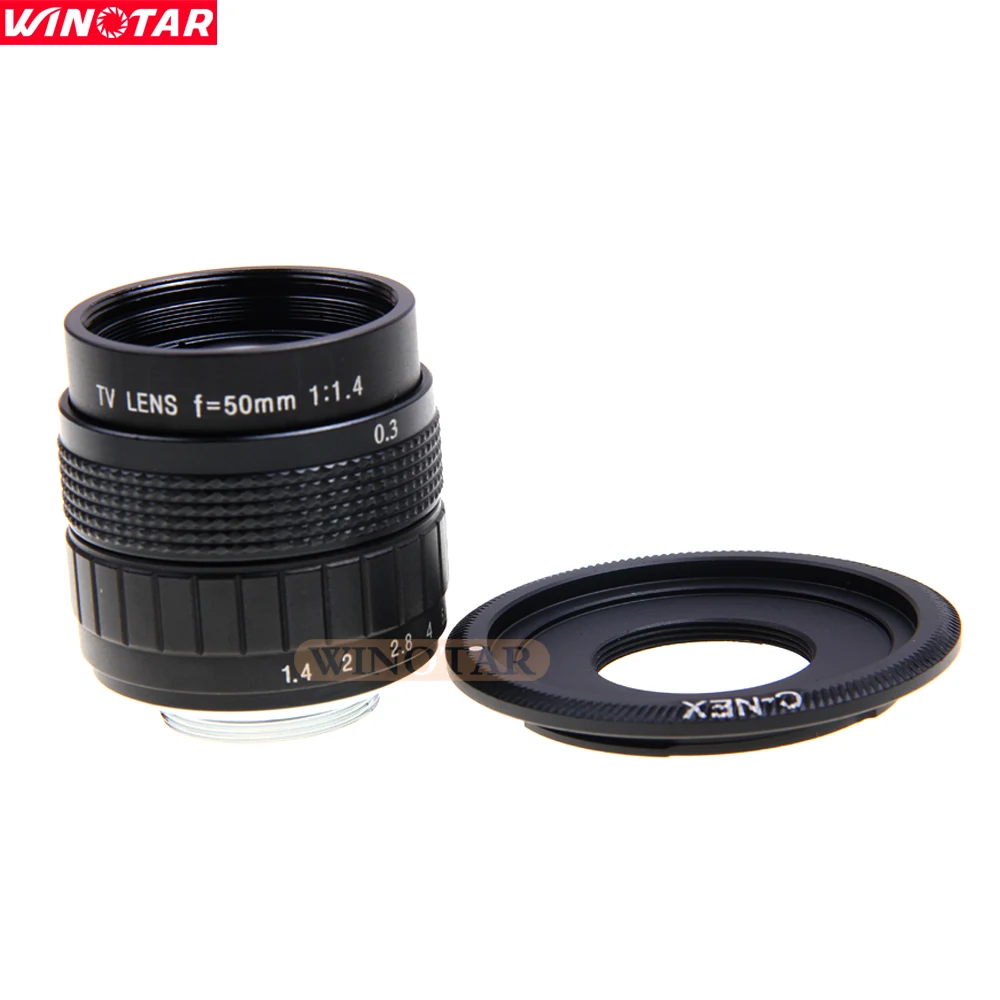 Fujian CCTV 50mm f1.7 Lens C Mount For Sony E:NEX3 NEX-C3 NEX-F3 NEX-5 NEX-5N NEX-5R NEX-5T NEX6 NEX7 A6000 A5000 VG20 VG30 V900