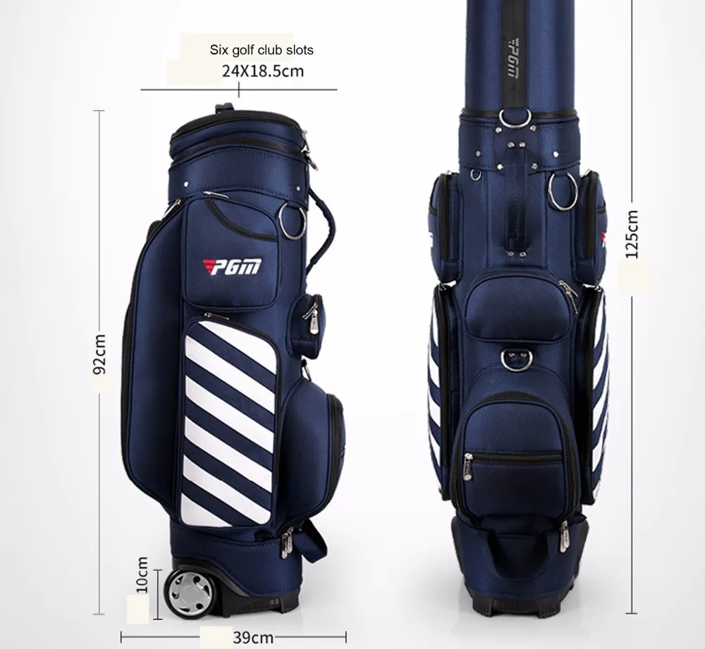 Multifunctional Golf Standard Bag Men Women Golf Professional Ball Bag Wheeled Golf Travel Carry Bag with a TSA Lock