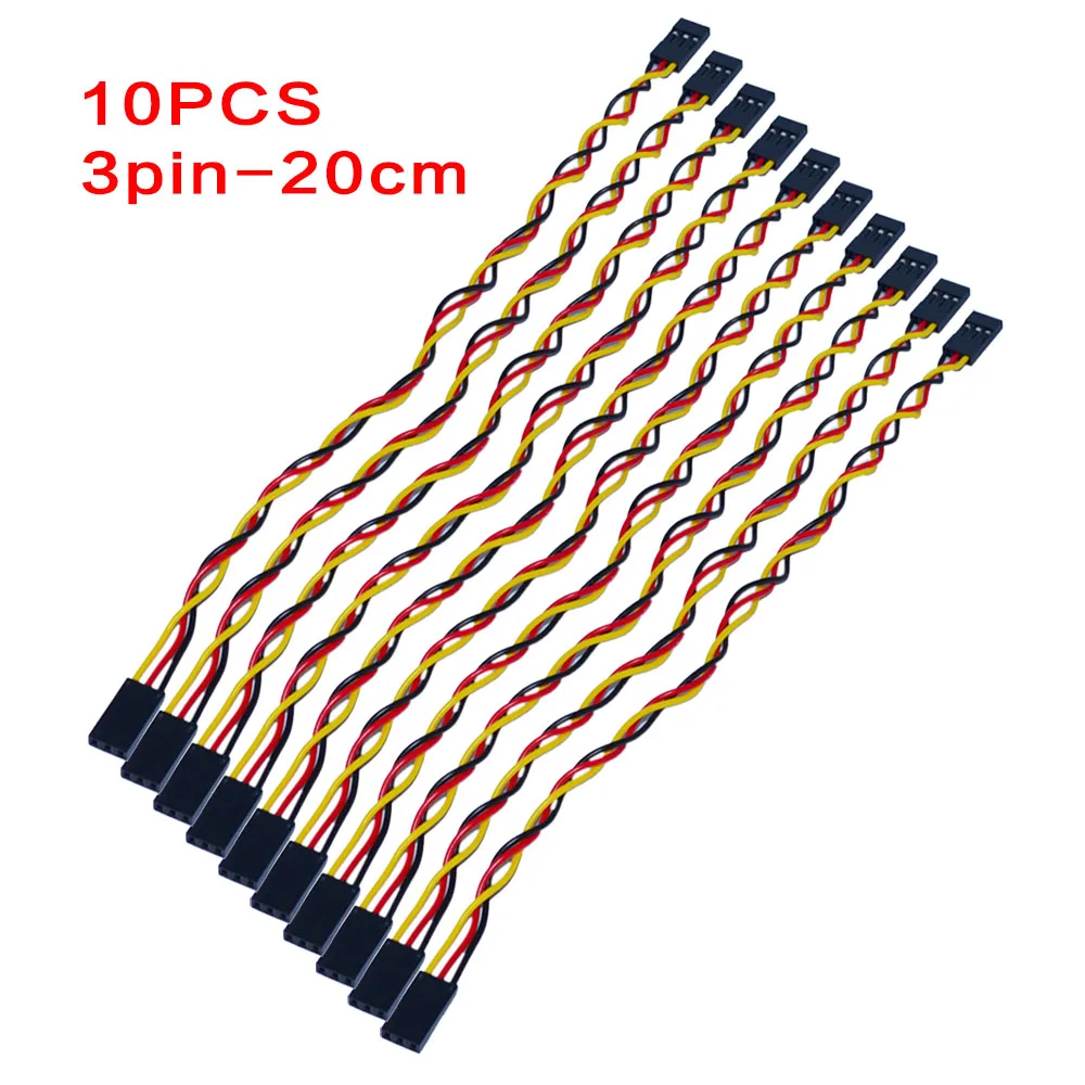 (10pcs/lot)Keyestudio F-F  20CM 2.54  2Pin /3Pin /4pin/8Pin  Breadboard Line/Dupont Cable For Arduino Breadboard DIY Project