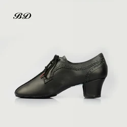 BD T84 Dance Shoes Ballroom Women Latin Dancing WOMAN SHOE Tango Genuine Leather Teachers Practice Slip-on Sneakers HOT Physical