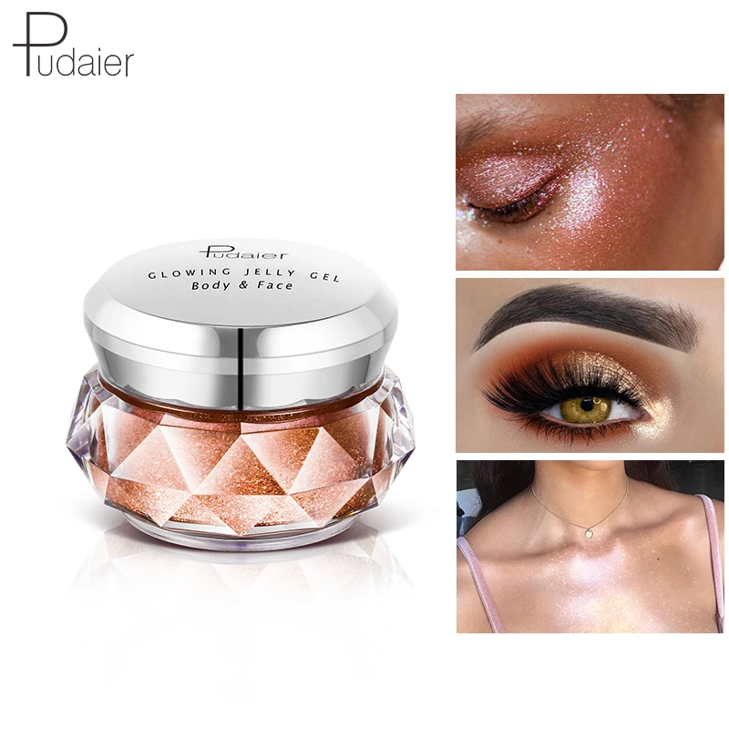 Te Koop-Pudaier 10G Make-Up Oogschaduwcrème Glitter Parelachtig Glanzend Hoogtepunt Oogschaduw Glinstert Markeerstift 8 Kleuren Cosmetisch