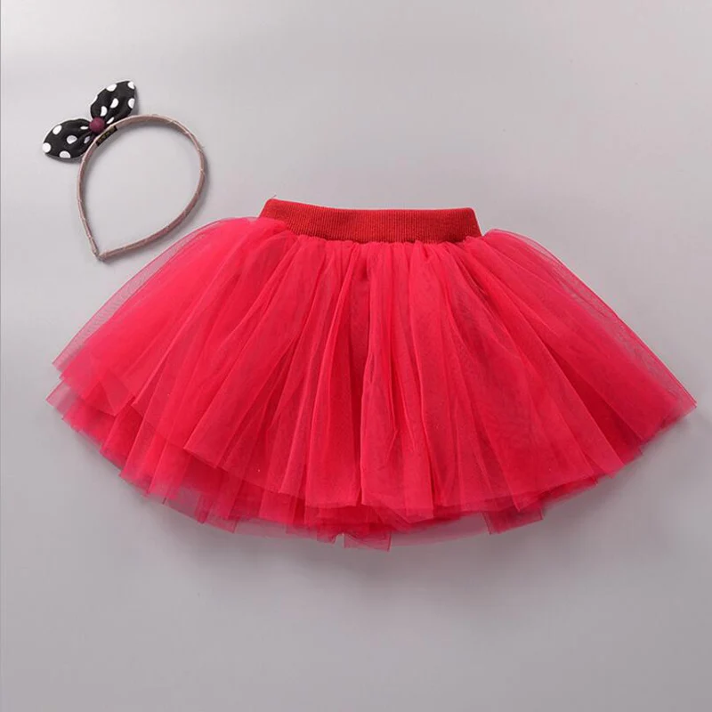 Baby Girls Tulle Tutu Skirt Ballerina Pettiskirt Fluffy Children Ballet Skirts For Party Dance Princess Girl Tulle Clothes 1-7Y