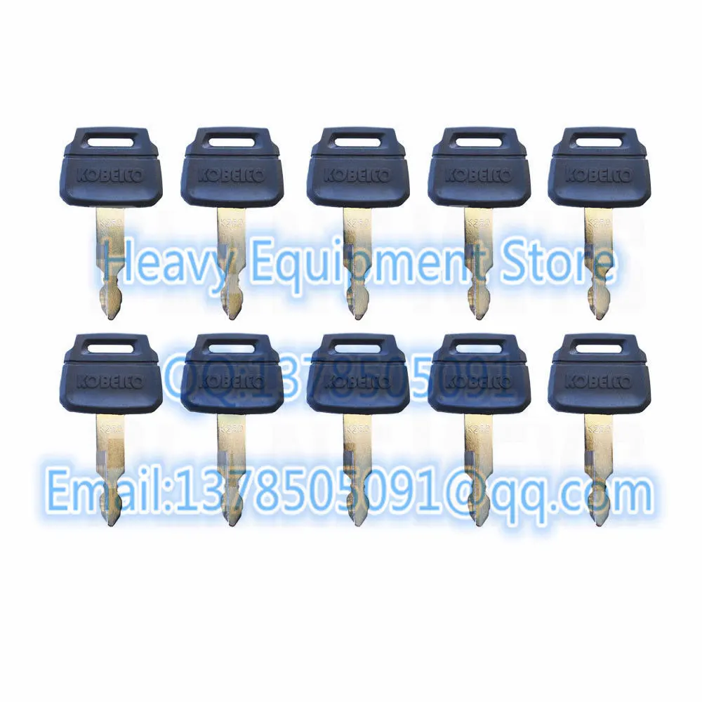 10 PCS K250 Key  For Kebelco Case Excavator Wheel Loaders Wholesale