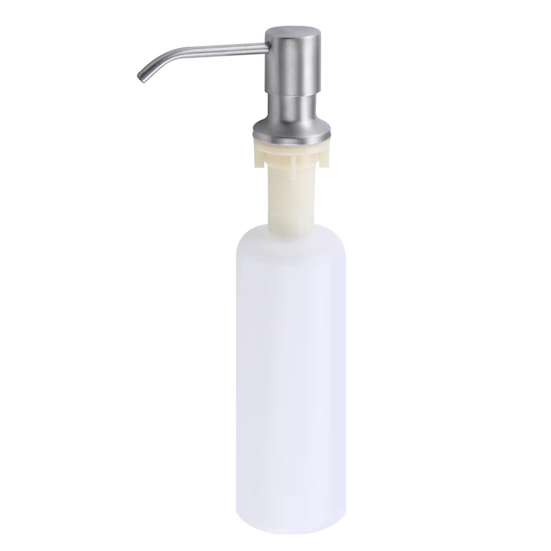 Soap dispenser pump Countertop Liquid Dish Hand Pump Replacement Kitchen Sink Soap Dispenser stainless steel head plastic bottle