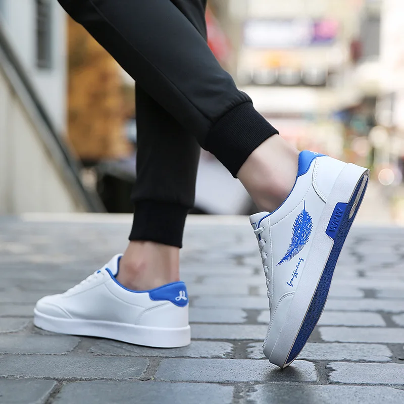 2018New Sneakers Shoes for Men Breathable Mesh Vulcanized Shoe Fashion White Comfortable Man Adult Footwear Trainers image 4
