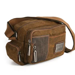 Ruil Multifunction Man Messenger Retro Canvas Shoulder Bags 2020 Leisure Tooling Package European American Style