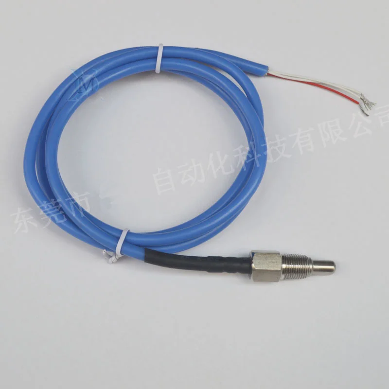 Thread Thermal Resistance PT100 Silicone With Shielded Wire Hard fold 1/8 Thread NPT1/8*28T Channelling Machine Pressure Pipe