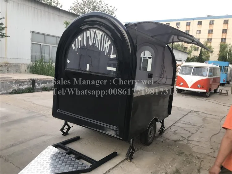 Miễn Phí Vận Chuyển CFR 220Cm Dây Thép Không Gỉ Giá Rẻ Nhất Nhanh Phố Ăn Nhẹ Trailer/Trung Quốc Làm Đá Di Động Kem Bán Hàng Tự Động Xe Tải Thực Phẩm xe Kéo