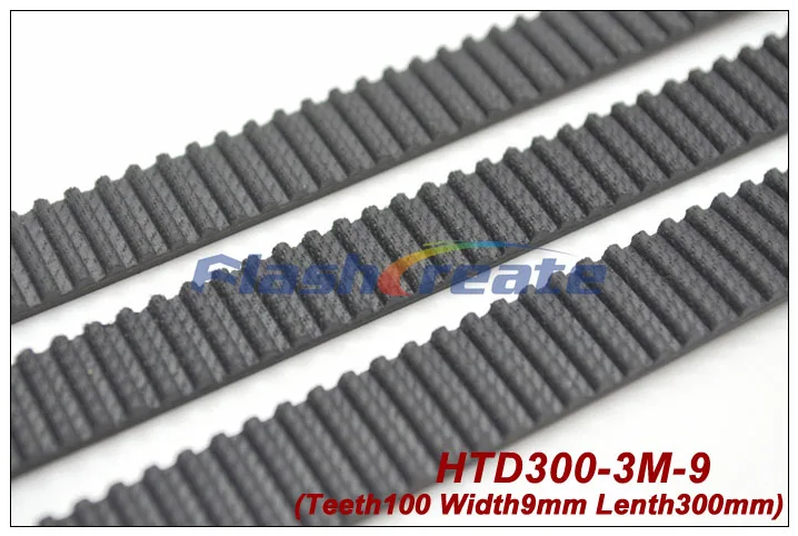 

POWGE 300 3M Synchronous Belt Width=9/15mm Teeth=100 HTD3M Rubber Closed-Loop Timing Belt 300-3M Timing Belt Pulley