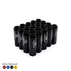 20PCS/Set Wheel Nuts anodized screws bolts 60mm M14 X 1.5 wheel bolts Aluminum Alloy Racing Lug Nuts