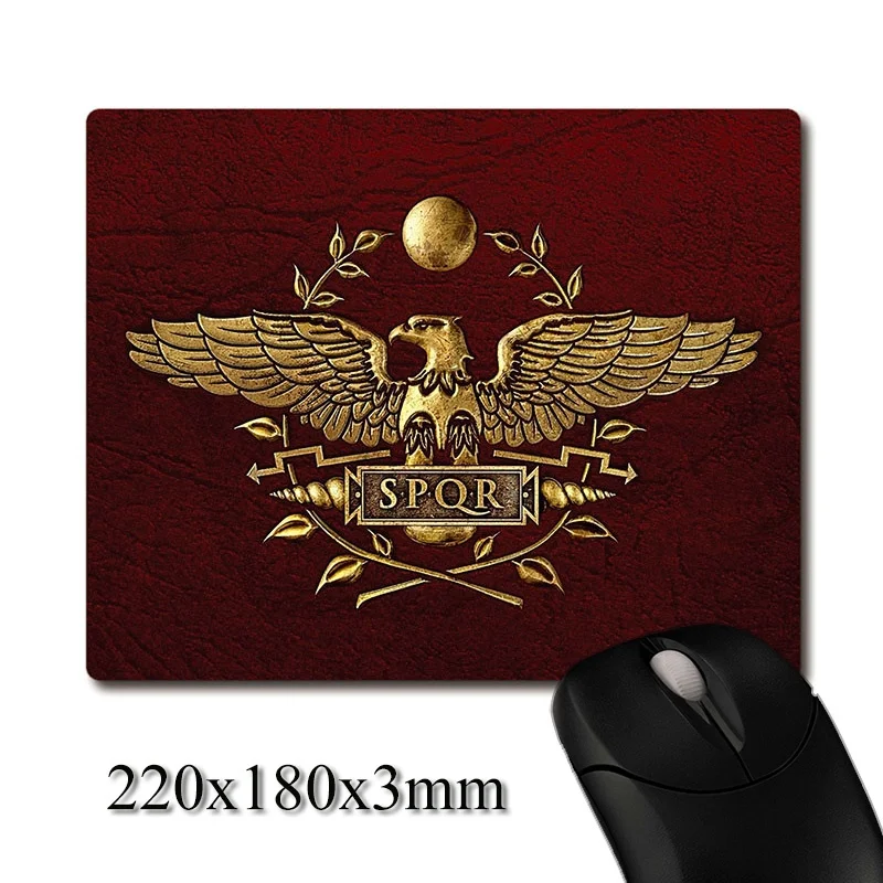 The first Roman Legion Eagle Flag image printed Heavy weaving anti-slip rubber pad office mouse pad Coaster Party favor gifts