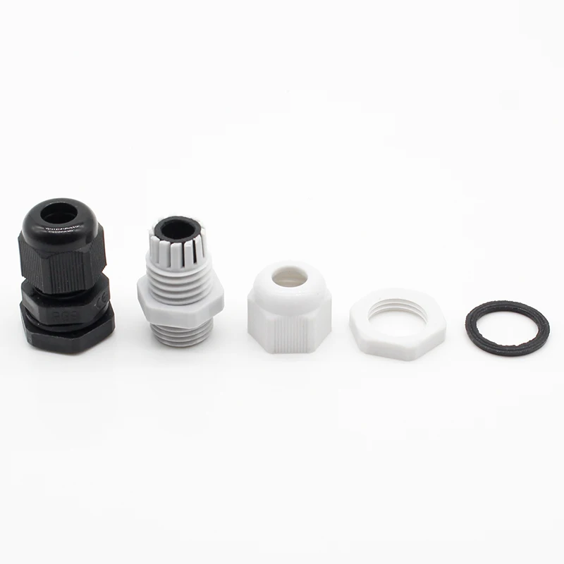 10pcs High Quality IP68 PG9 4-8MM Waterproof Nylon Cable Gland Waterproof Gasket Plastic Waterproof Connector