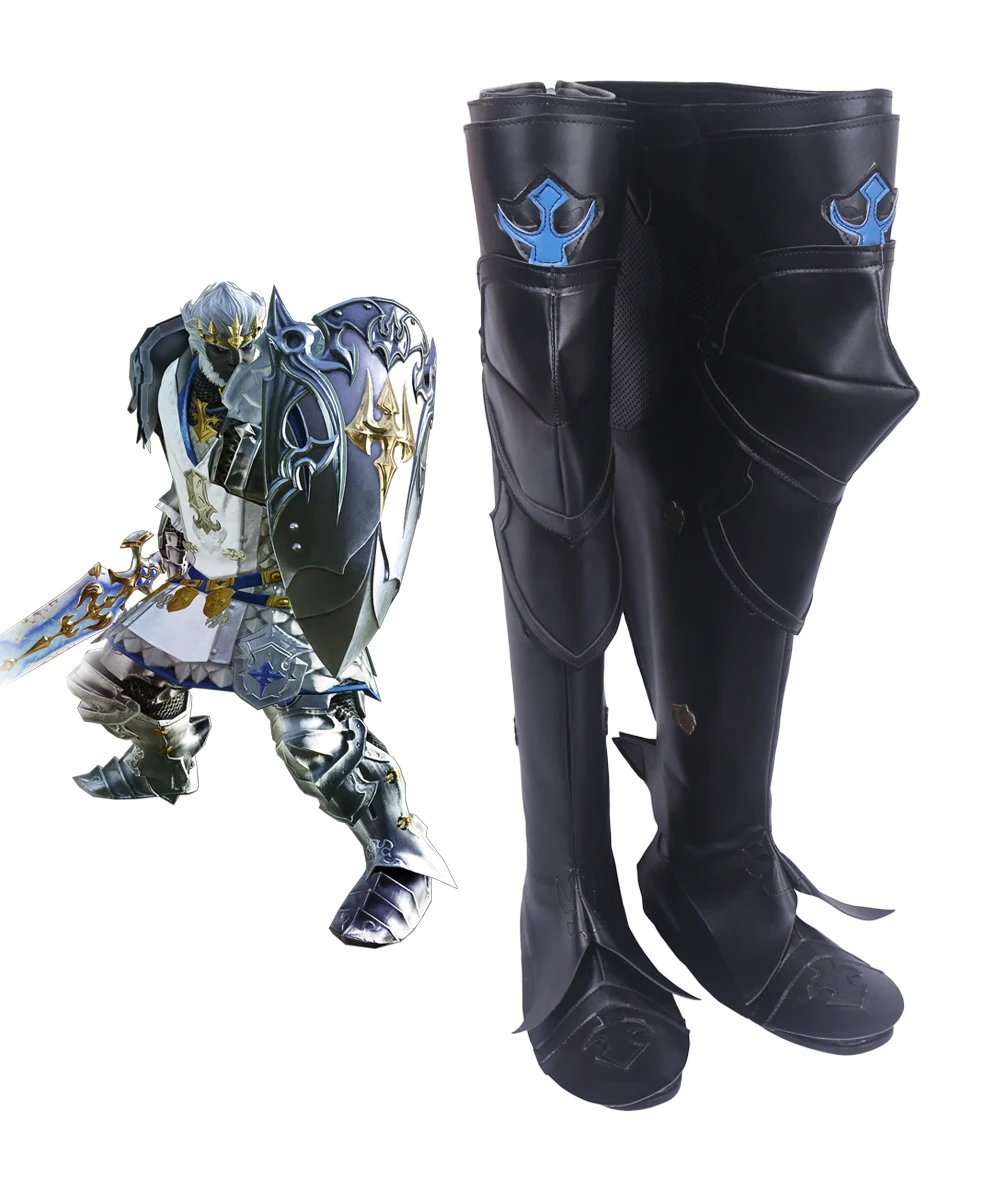 

Paladin Cosplay Shoes Final Fantasy XIV FF14 Dark Knight Paladin Cosplay Boots Shoes Custom Made