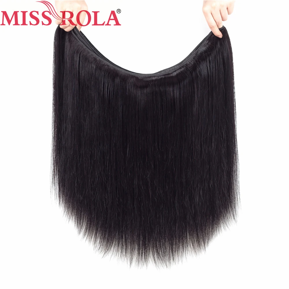 Hoa Hậu Rola Peru Tóc Dệt Lưng Màu Tự Nhiên 9 Bó Remy 100% Con Người Tóc 8-30 Inch Thẳng tóc Bó