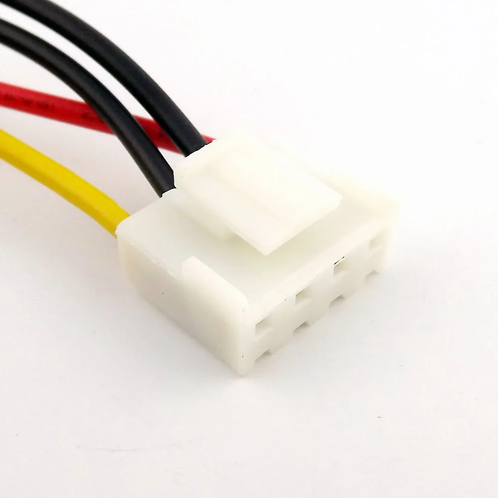 1x SATA 15Pin Male to Small 4 Pin Floppy FDD Female Power Transfer Adapter Connctor Cable 20cm
