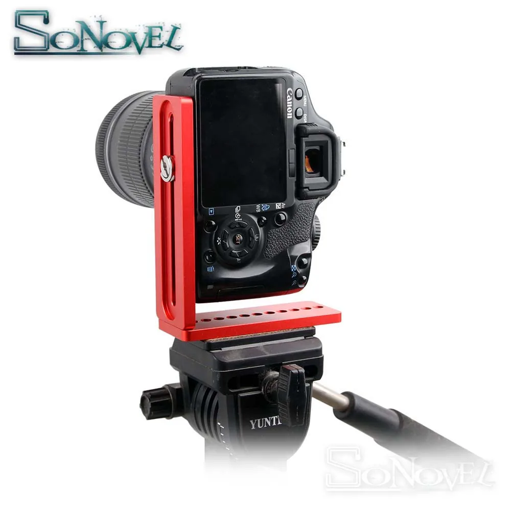 แนวตั้ง Quick Release L ฐาน Grip สำหรับ Canon กล้อง Nikon DSLR & Zhiyun DJI Gimbal Stabilizer