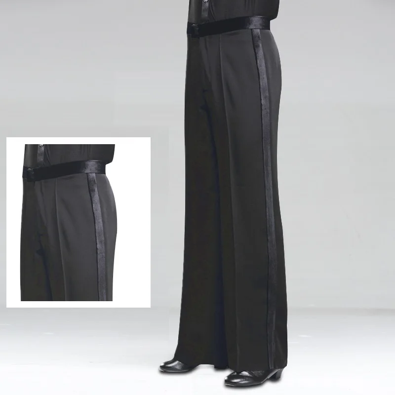 

Men Sideband Straight Ballroom Dance Pants Men Jazz Pants Male Latin Dance Wear Men Dancing Clothes Dance Pracitce Trousers