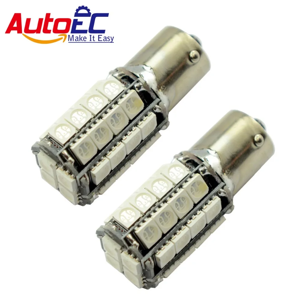 AutoEC 100x 36 smd 5050 led ba15s bay15d Canbus Car Turn signal light 12V White  #LF21