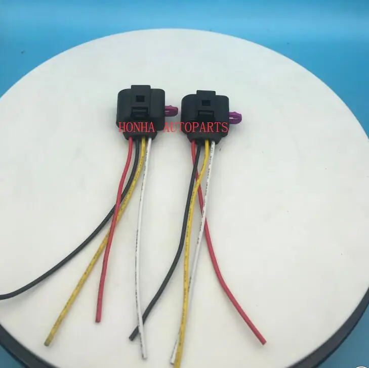 5/10/20/50 pcs/lots 4 Pin Car Air Inlet Pressure Sensor Plug Pigtail Cable  TT A6 A4 1J0 973 704 1J0973704 with 15 cm 18AWG wire view 2