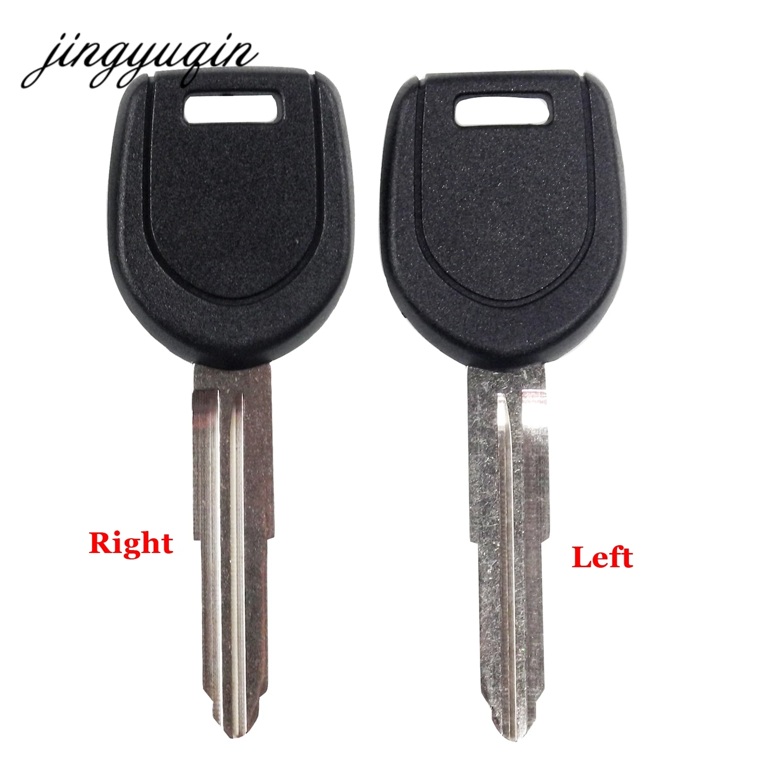 

jingyuqin 20pcs/lot Transponder Key Shell for Mitsubishi Colt Outlander Mirage Pajero Remote Key No Chip Left & Right Blade