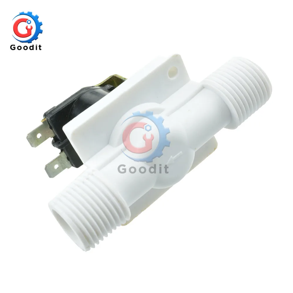 DC 12V / AC 220V Sensor Switch Electric Solenoid Valve Magnetic N/C Water Air Inlet Flow Switch Valve