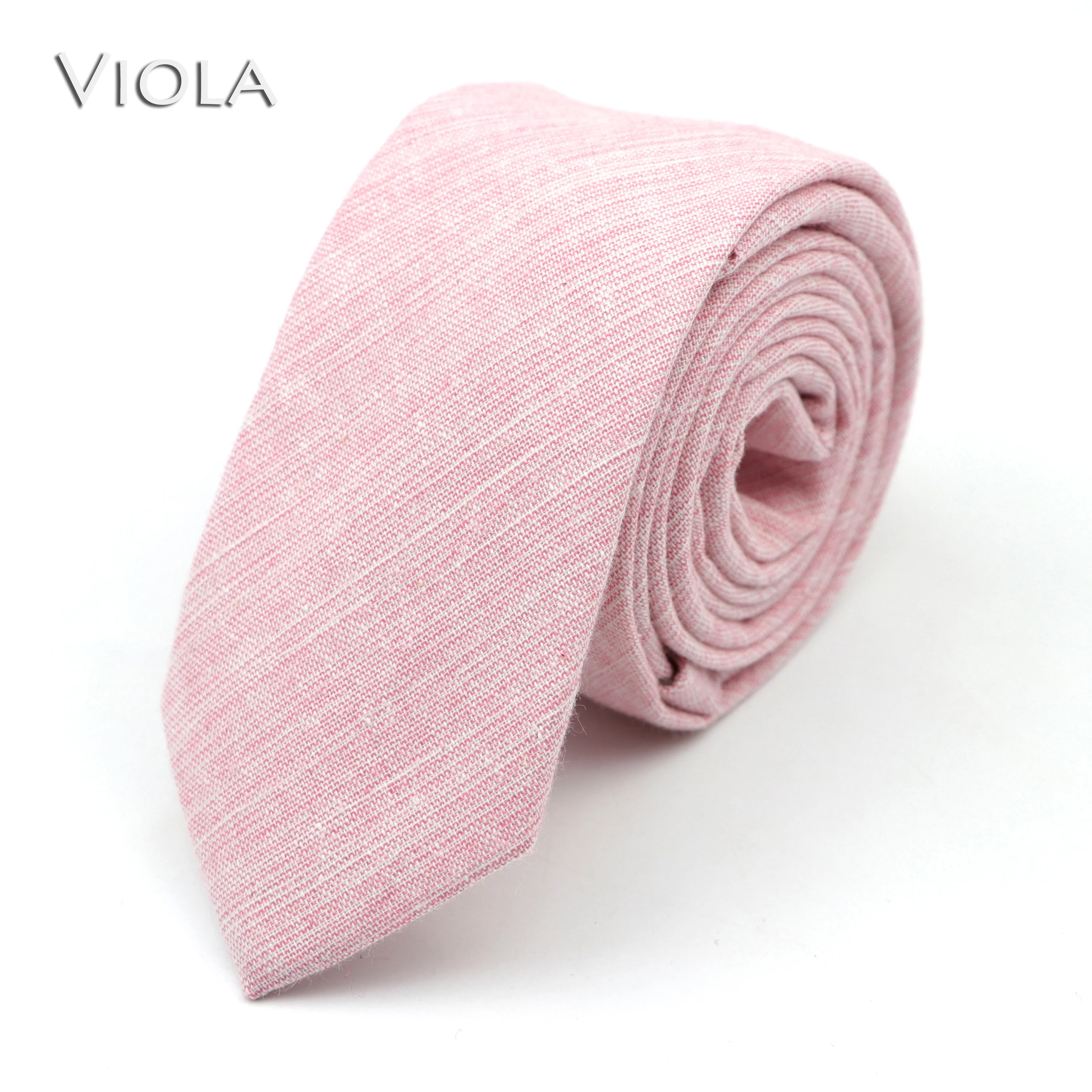 New Colorful Solid 100%Cotton Neck Tie 6cm Skinny Pink Sky Blue Dress Wedding Party Tuxedo Tie Gift BowTie Cravat Mens Accessory