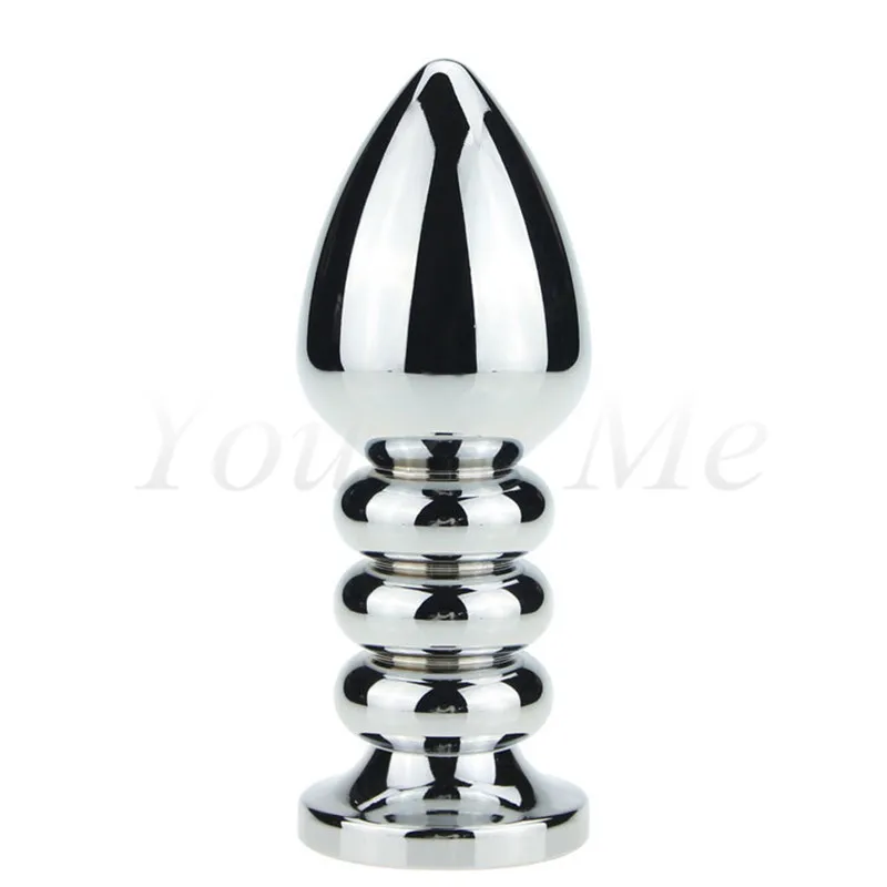 168G Large size metal jeweled huge butt plug steel crystal anal plug beads 13 color for choose Adult Sex Toys for Women and Men