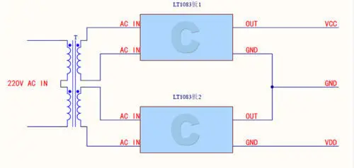 1 stks LT1084 Lineaire Verstelbare Gereglementeerde DC Voedingskaart/Kit DIY