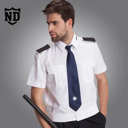 AIMENWANT-Vêtements de sécurité blancs à manches courtes pour hommes, vêtements de travail, uniformes de sécurité, grande taille, nickel é, livraison gratuite, uniforme